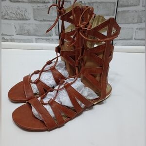 Rampage Davina gladiador brown sandals size 7.5